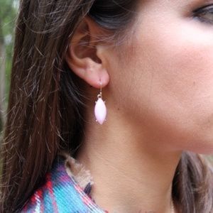 Kiss Me Pink Resin Earrings